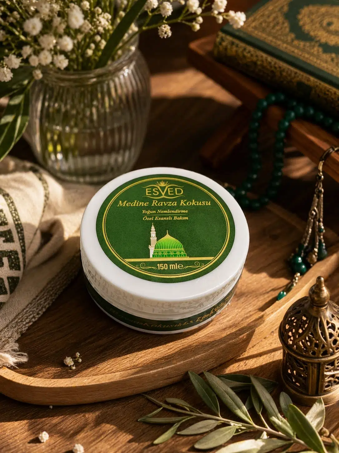 ESVED Ravza & Kâbe Örtüsü Kokulu Nemlendirici Krem 150 ml x 2 Set – Yoğun Nemlendirme, Kalıcı Esans, El & Vücut Bakımı ESVED Ravza & Kâbe Örtüsü Kokulu Nemlendirici Krem 150 ml x 2 Set – Yoğun Nemlendirme, Kalıcı Esans, El & Vücut Bakımı