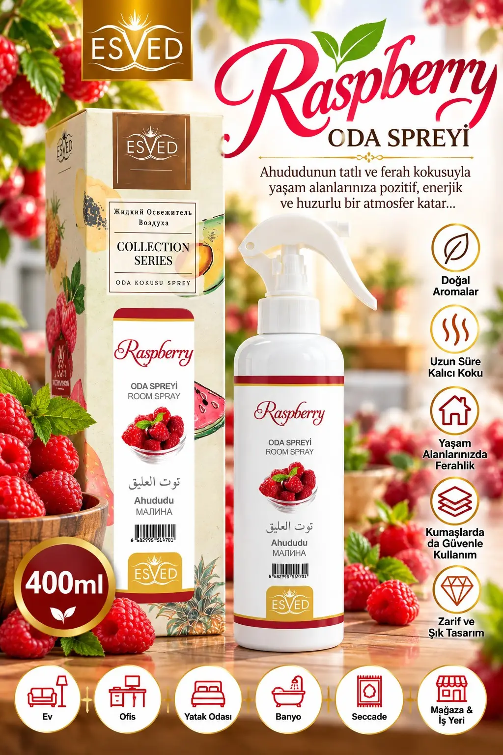 Ahududu Kokusu Sprey 400Ml. Ahududu Kokusu Sprey 400Ml.