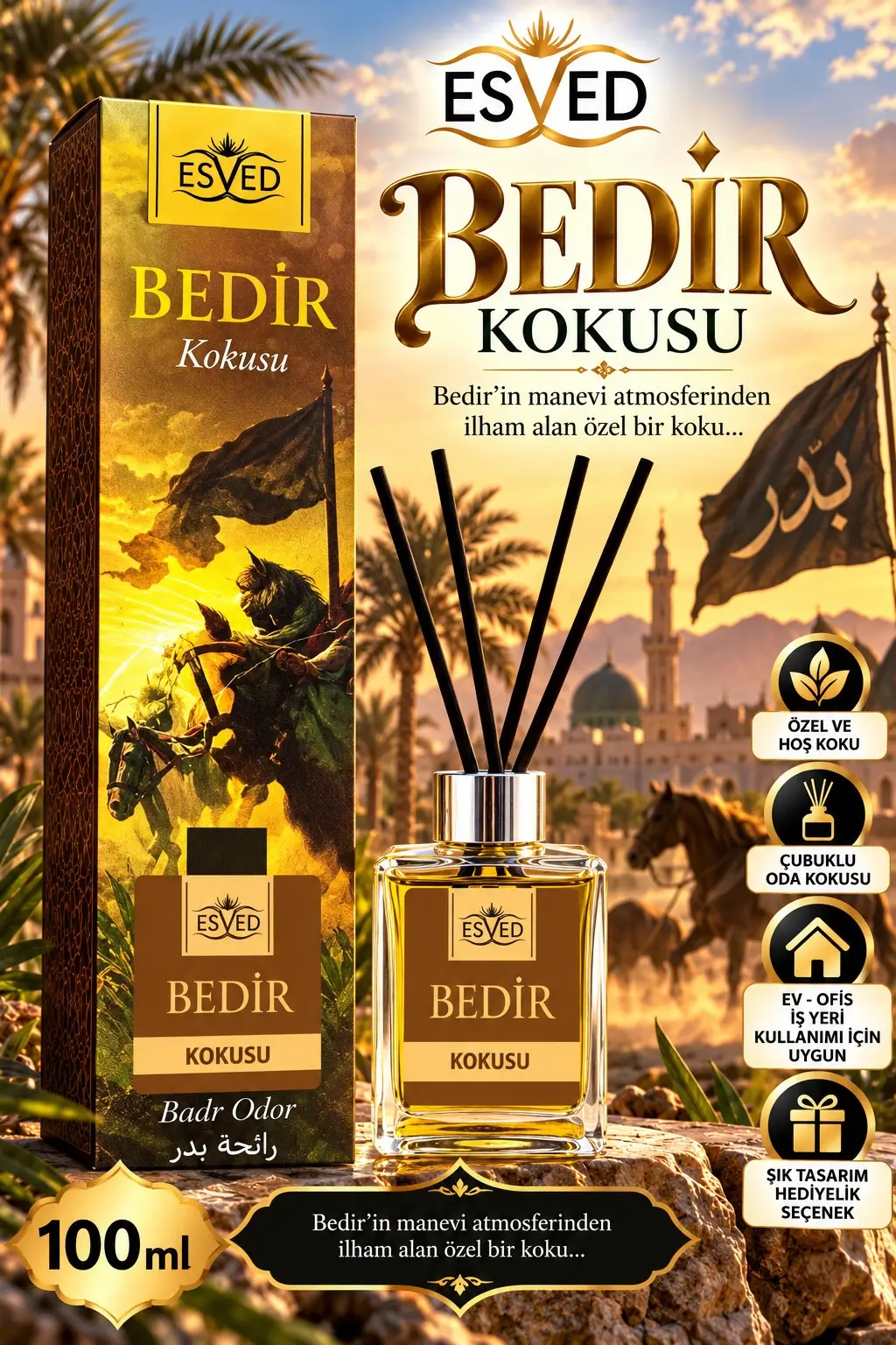 Bedir Kokusu 100 Ml Çubuklu Oda Kokusu