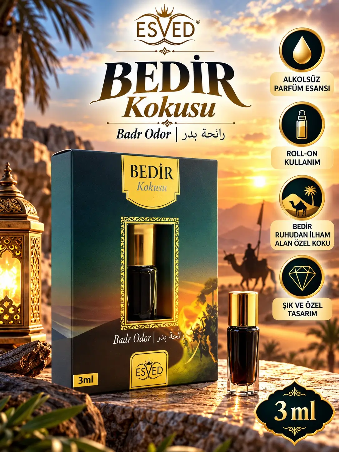 Bedir Kokusu Alkolsüz Esans 3ml