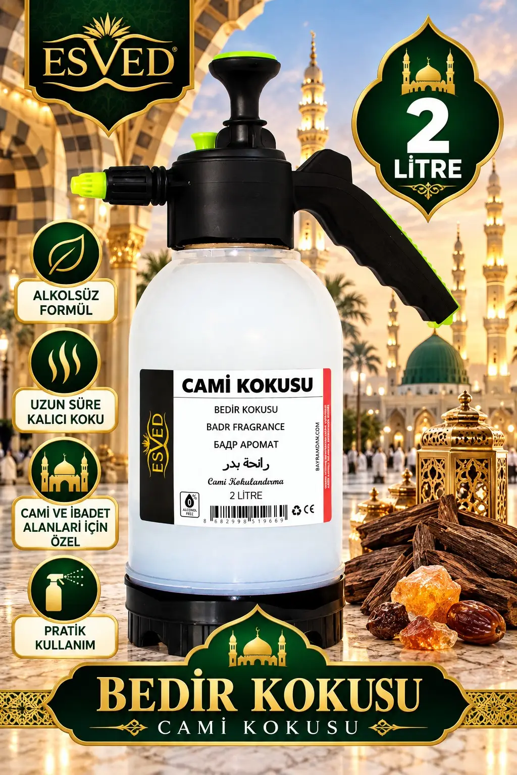 Bedir Kokusu Cami Kokusu 2lt