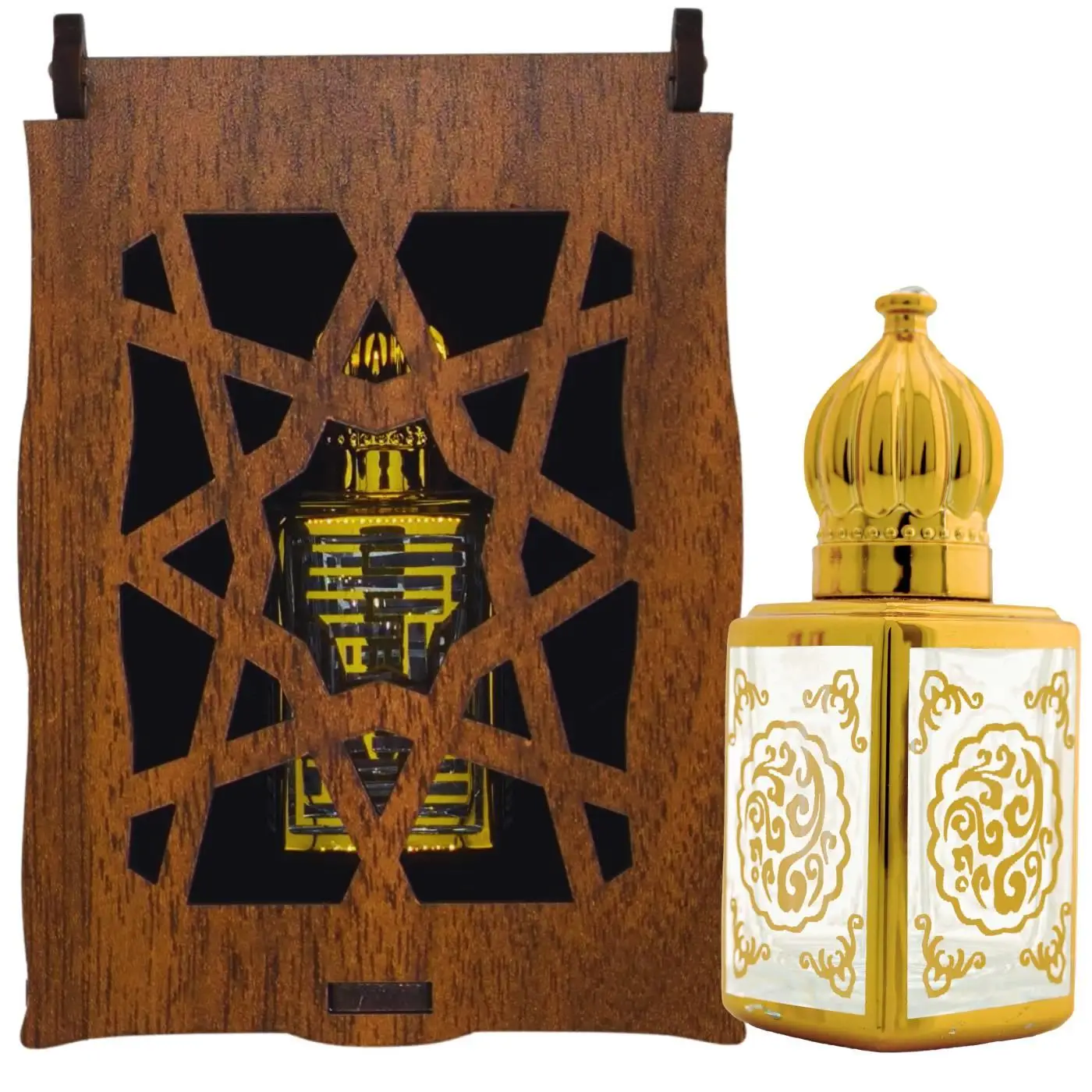 White Musk Scent 13 Ml Premium Essence in Glass Bottle Roll-on Gift Wooden Box SKU-3573