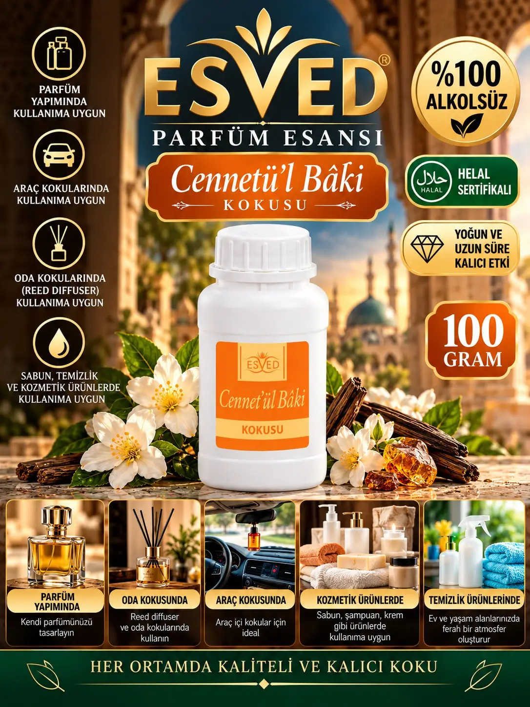 Cennetül Baki Kokusu Parfüm Esansı 100 Gr