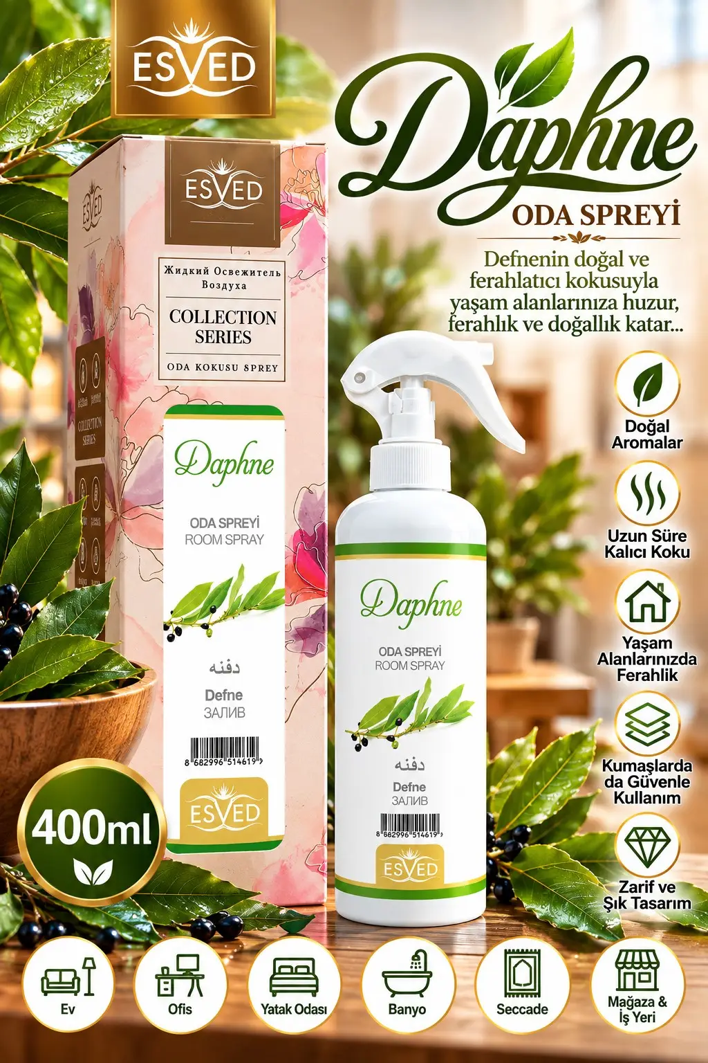 Defne Kokusu Sprey 400Ml.