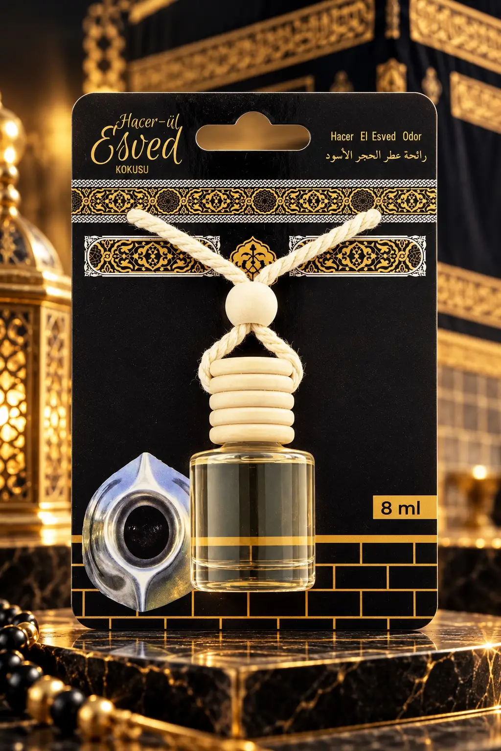 Hacerül Esved Kokusu 8 Ml Araba Kokusu Cam Şişe Hacerül Esved Kokusu 8 Ml Araba Kokusu Cam Şişe
