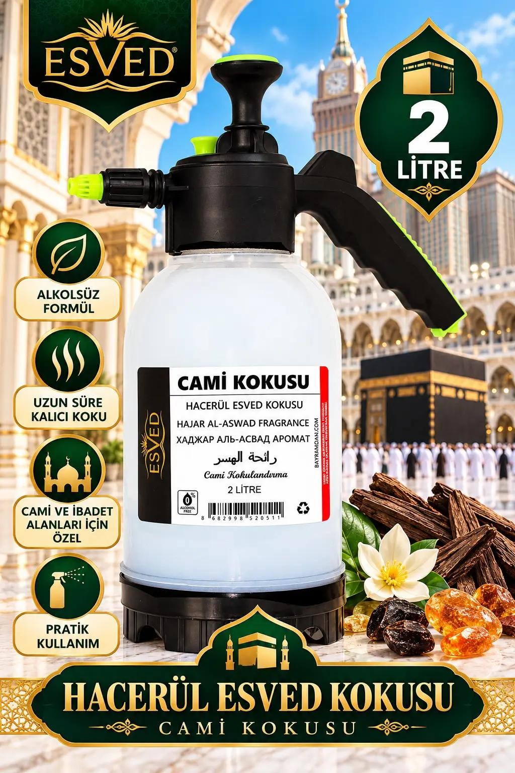 Hacerül Esved Kokusu Cami Kokusu 2lt