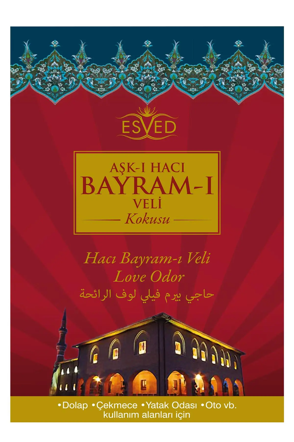 Hacı Bayram Veli Kokusu Sprey 400 Ml Dolap ve Çekmece Kokusu Hediyeli