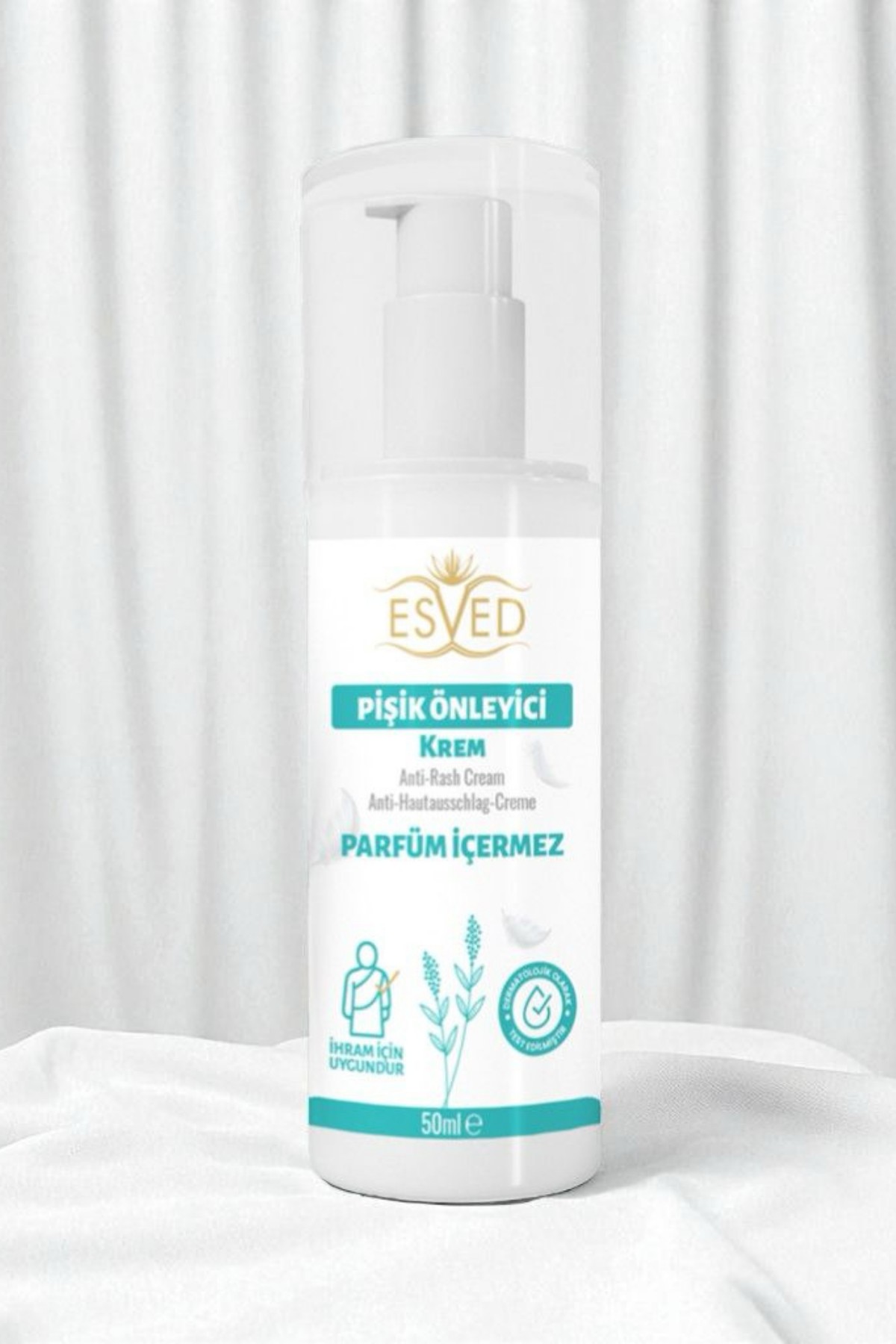 Kokusuz pişik kremi ihram pişik kremi umre pişik kremi Hac pişik kremi 50 ML.