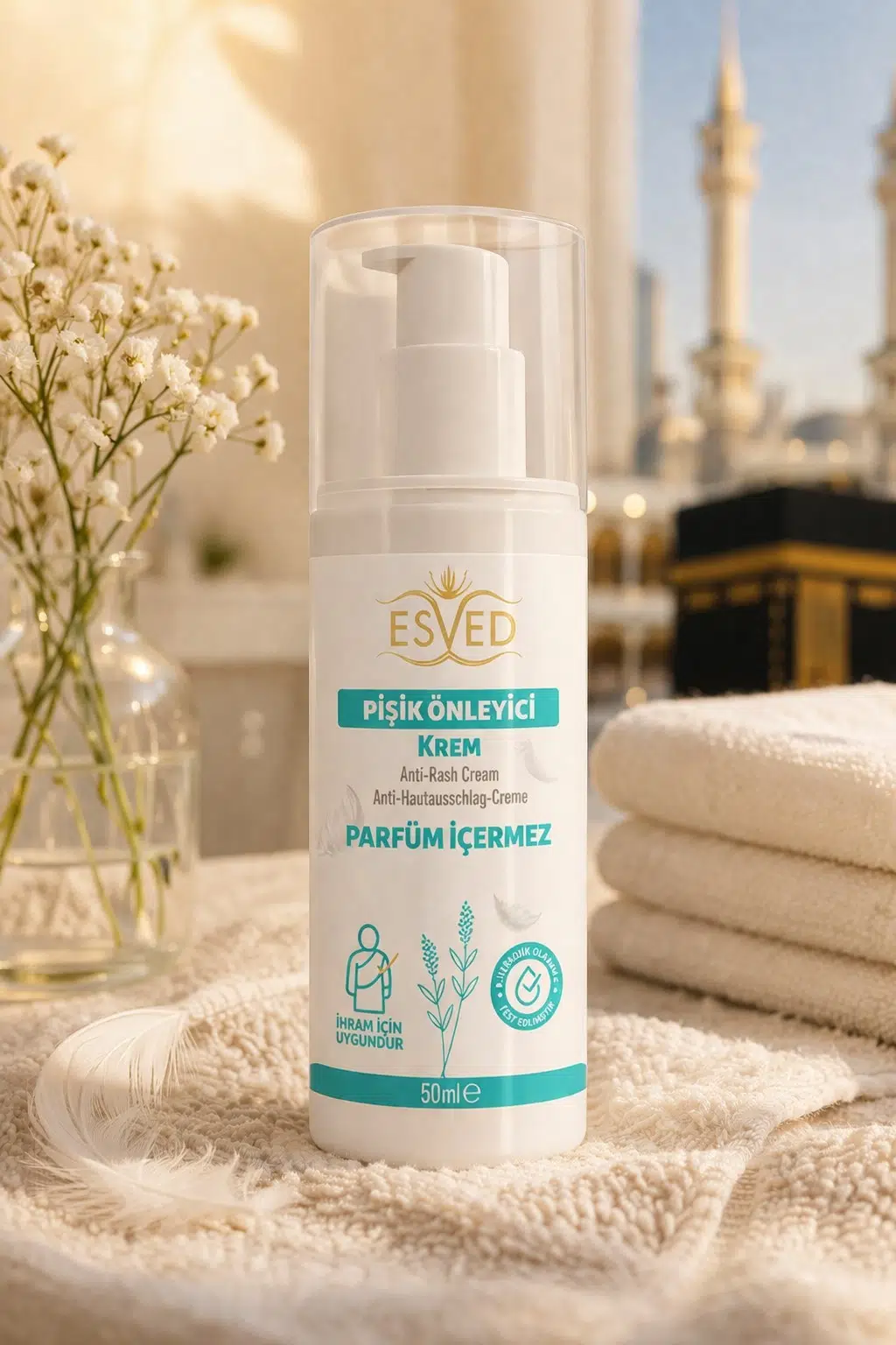 Kokusuz pişik kremi ihram pişik kremi umre pişik kremi Hac pişik kremi 50 ML. Kokusuz pişik kremi ihram pişik kremi umre pişik kremi Hac pişik kremi 50 ML.