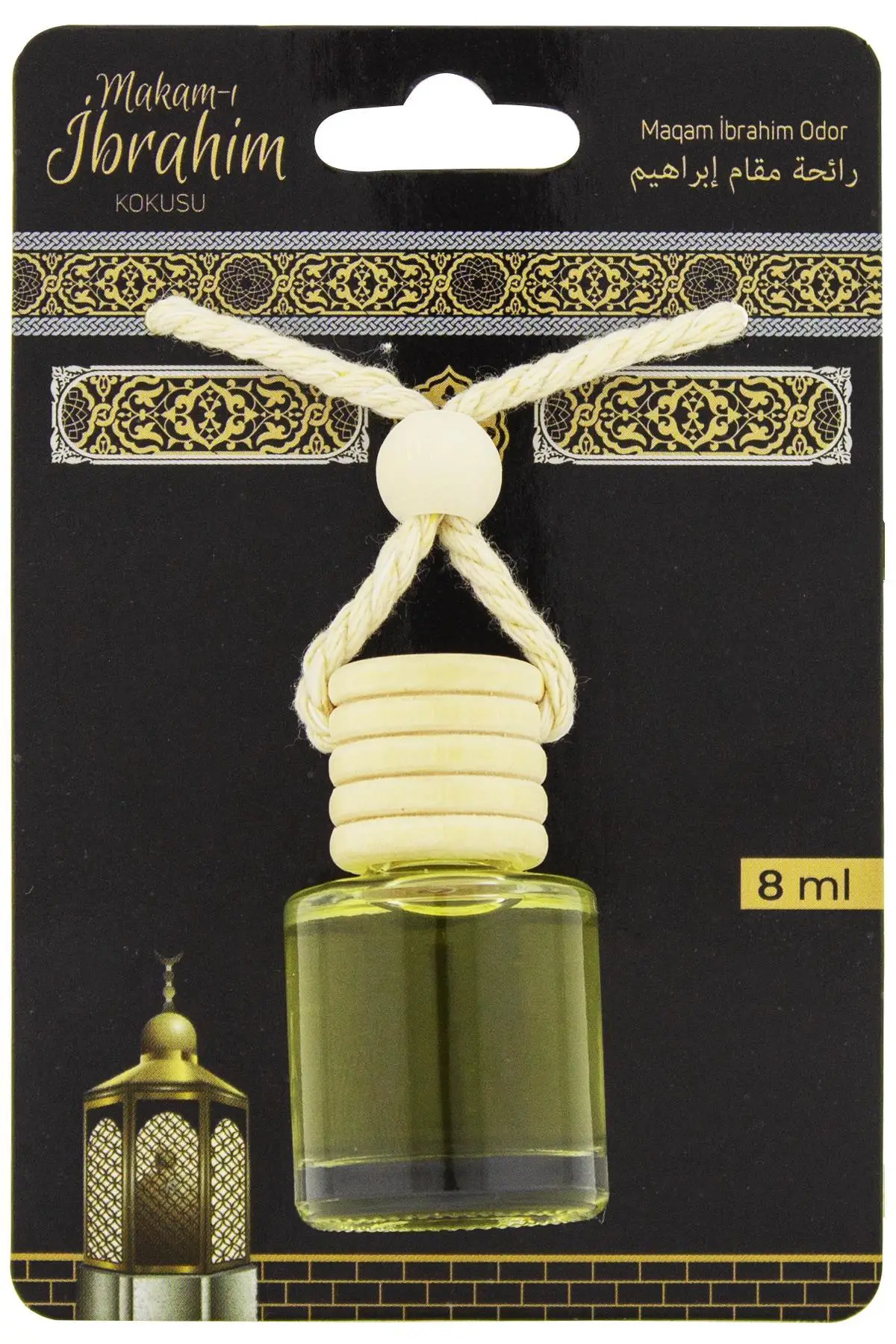 Makamı İbrahim Kokusu 400ml Sprey Ve Makamı İbrahim Kokusu 8 Ml Araba Kokusu Cam Şişe