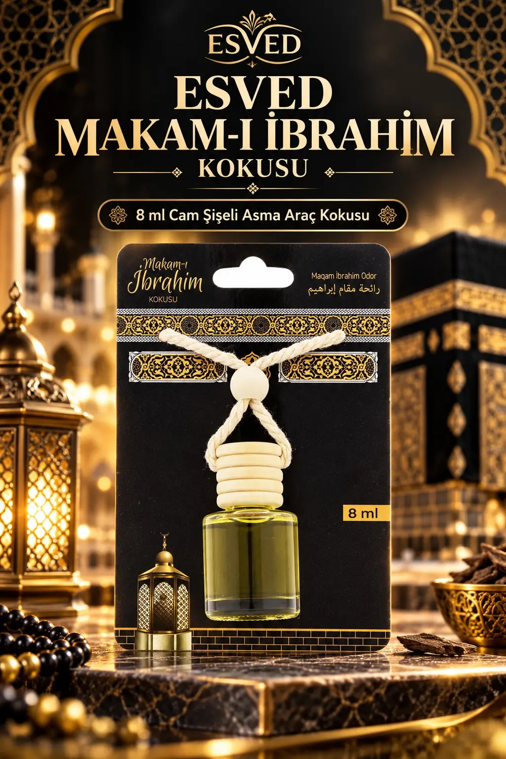 Makamı İbrahim Kokusu 8 Ml Araba Kokusu Cam Şişe Makamı İbrahim Kokusu 8 Ml Araba Kokusu Cam Şişe