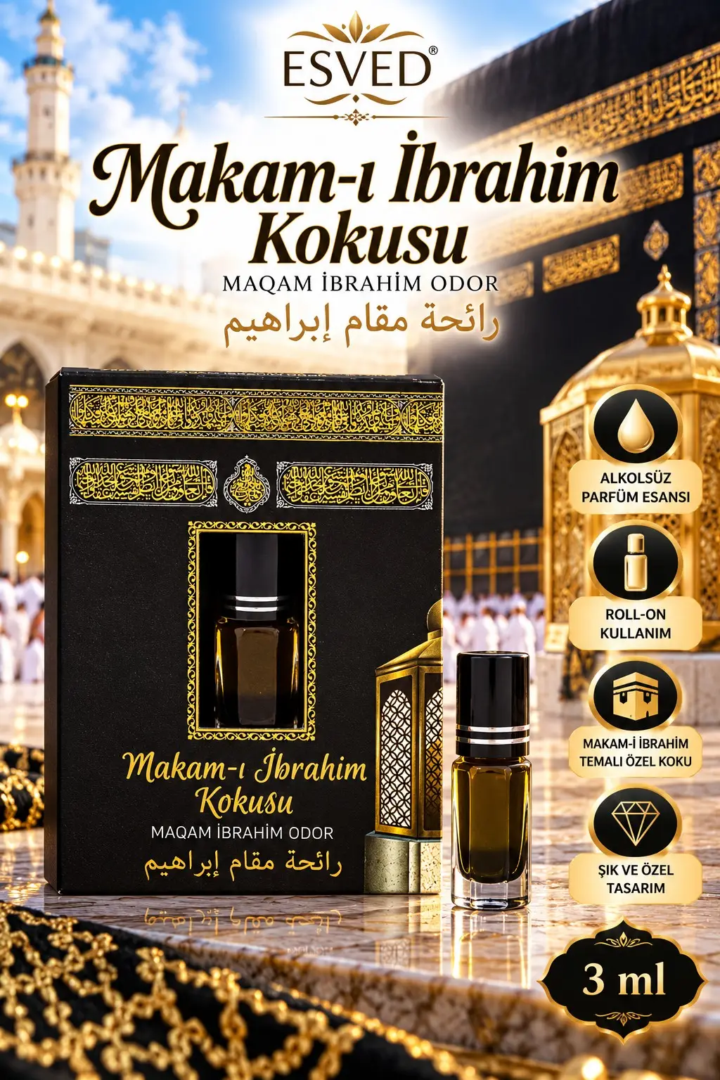 Makamı İbrahim Kokusu Alkolsüz Esans 3ml