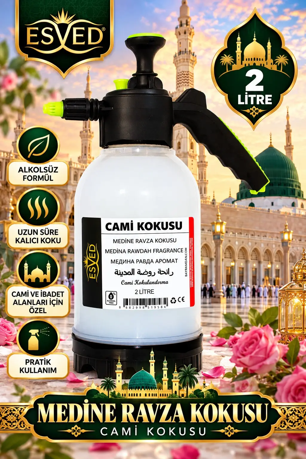Medine Ravza Kokusu Cami Kokusu 2lt