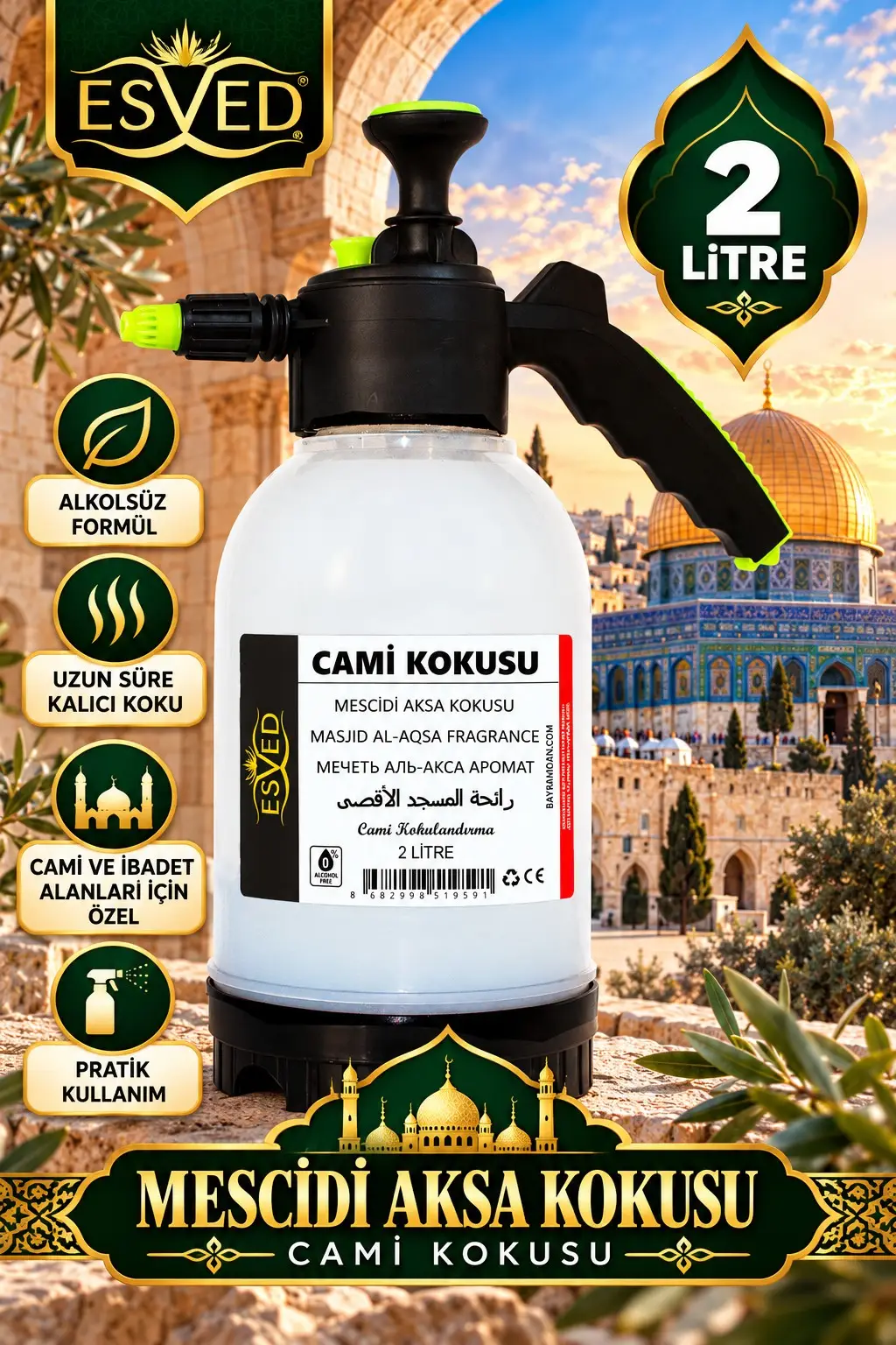 Mescidi Aksa Kokusu Cami Kokusu 2lt