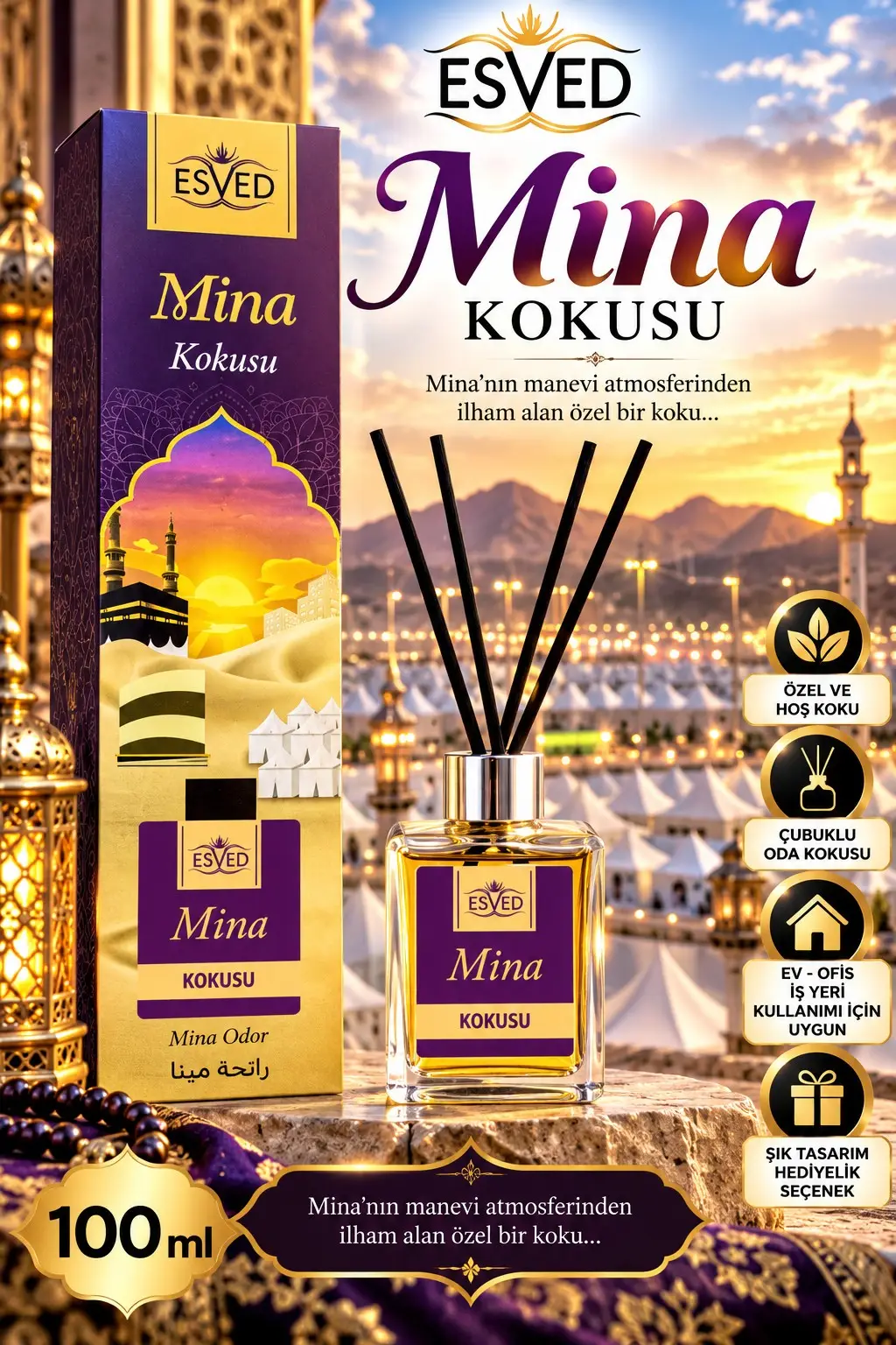 Mina Kokusu 100 Ml Çubuklu Oda Kokusu
