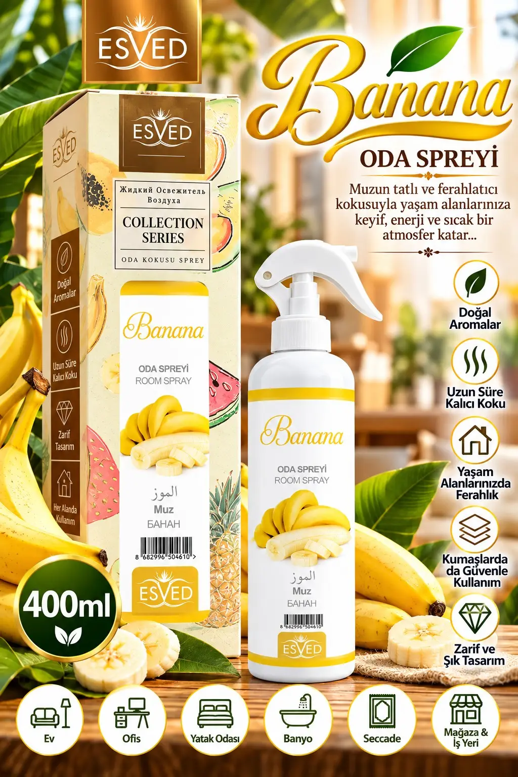 Muz Kokusu Sprey 400Ml. Muz Kokusu Sprey 400Ml.