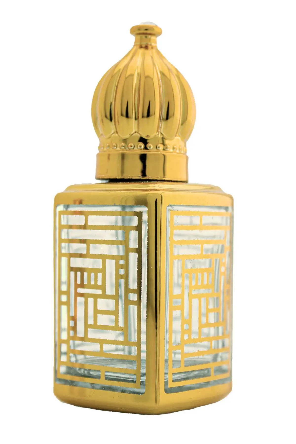 Parfüm Esans Cam Şişesi Gold Boş Esans Şişesi 13 Ml. Premium 9695-13ML-1