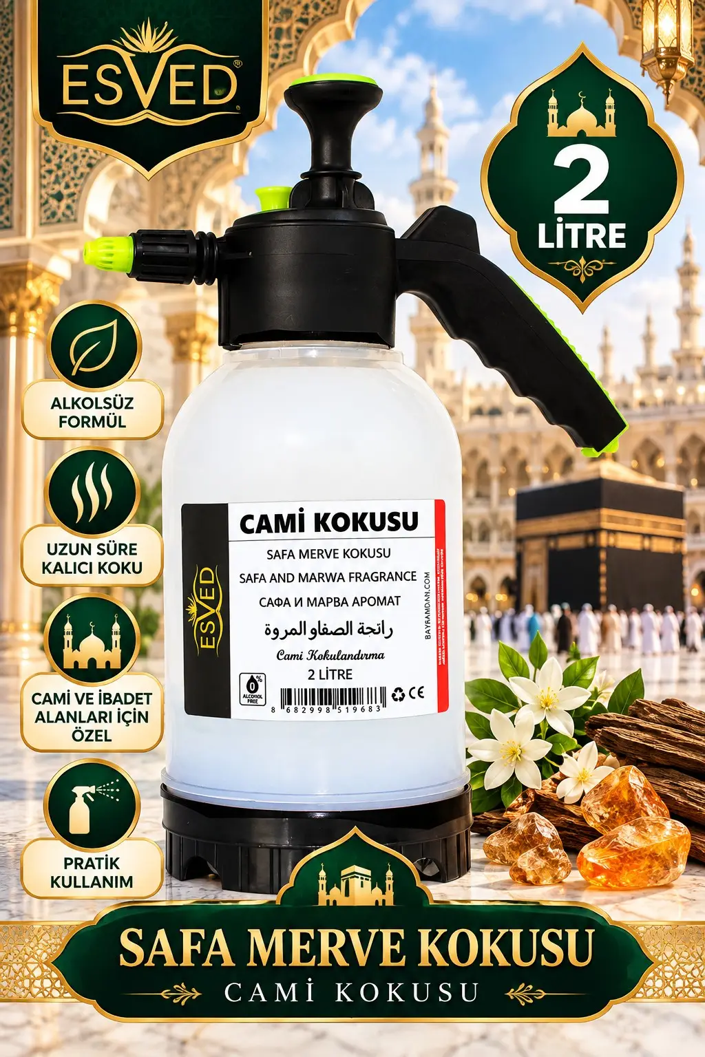 Safa Merve Kokusu Cami Kokusu 2lt