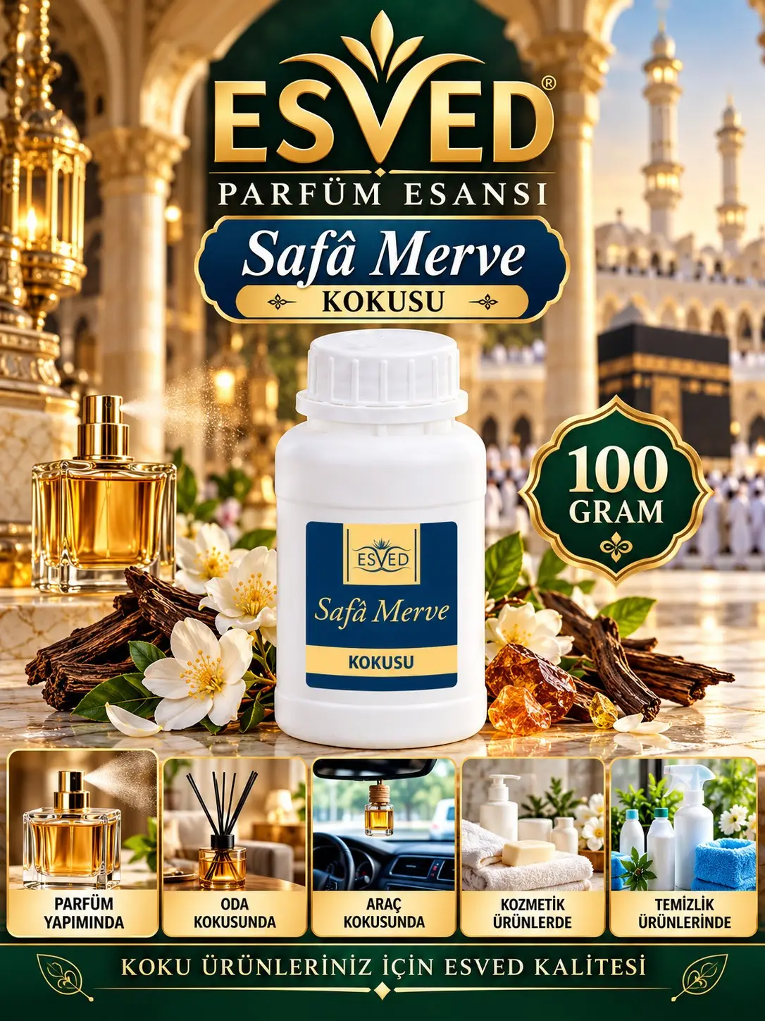 Safa Merve Kokusu Parfüm Esansı 100 Gr