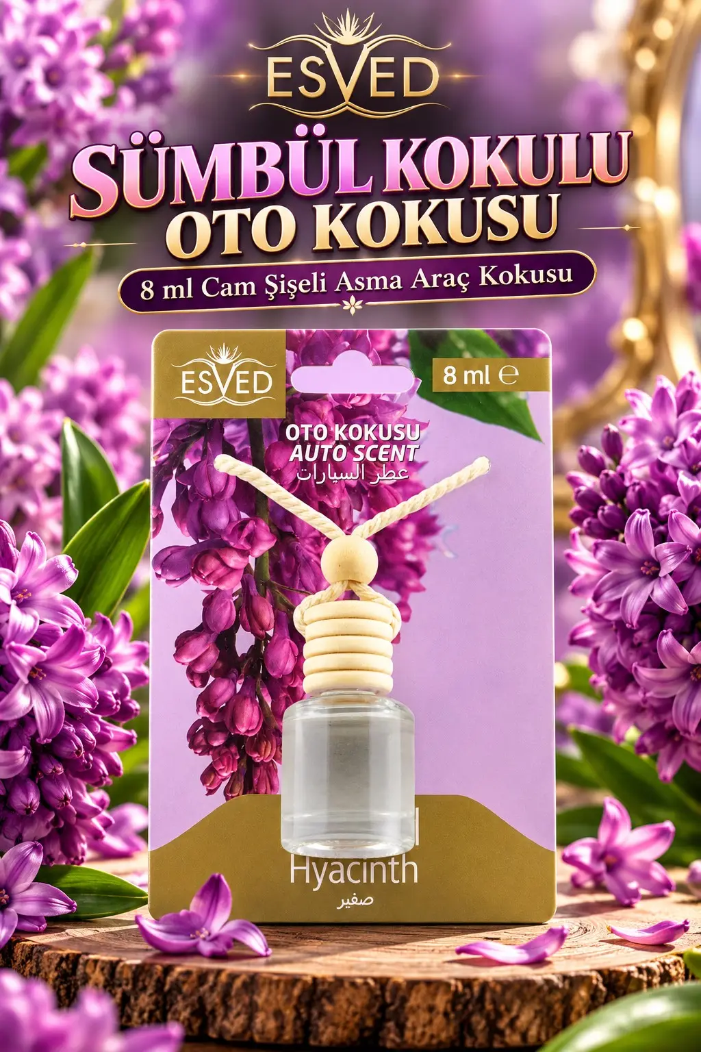 Sümbül Kokusu 8 Ml Araba Kokusu Cam Şişe Sümbül Kokusu 8 Ml Araba Kokusu Cam Şişe