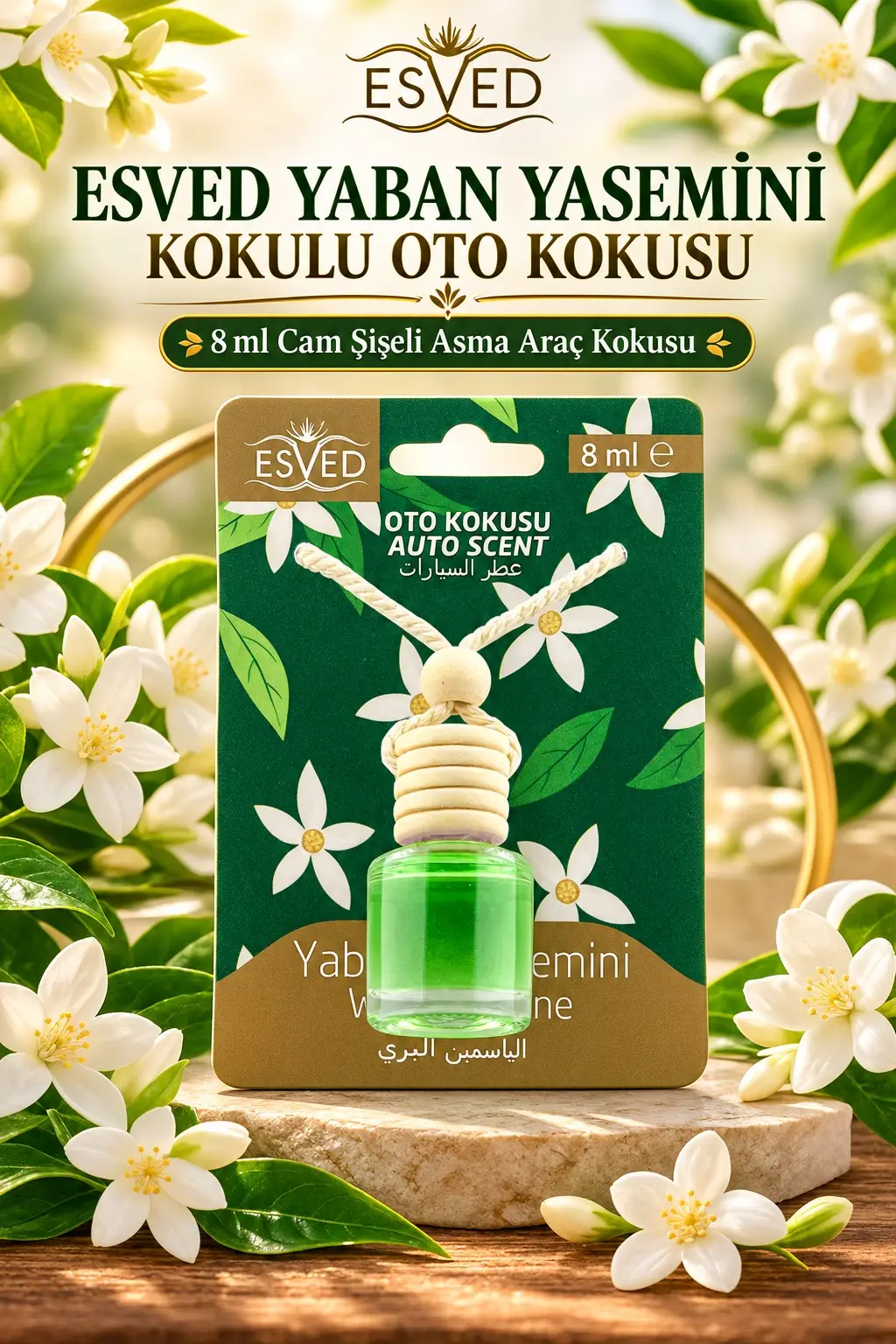 Yaban Yasemini Kokusu 8 Ml Araba Kokusu Cam Şişe Yaban Yasemini Kokusu 8 Ml Araba Kokusu Cam Şişe