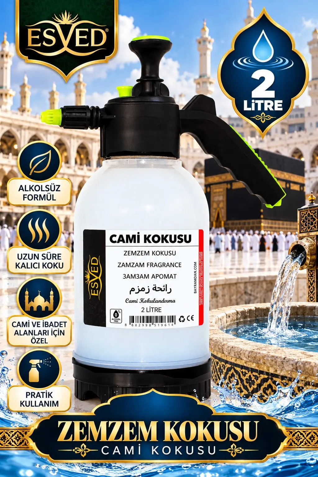 Zemzem Kokusu Cami Kokusu 2lt